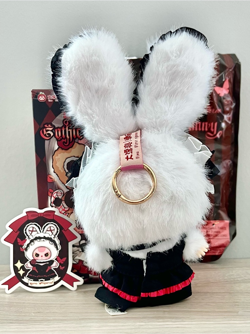 Baby Three Gothic Lolita Bunny Vinyl Plush Pendant - Momo Whisperveil - Picture 2 of 6